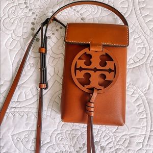 Tory Burch Leather Crossbody Phone Bag